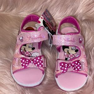 Minnie Mouse Pink Sandals Size 8 Brand New
